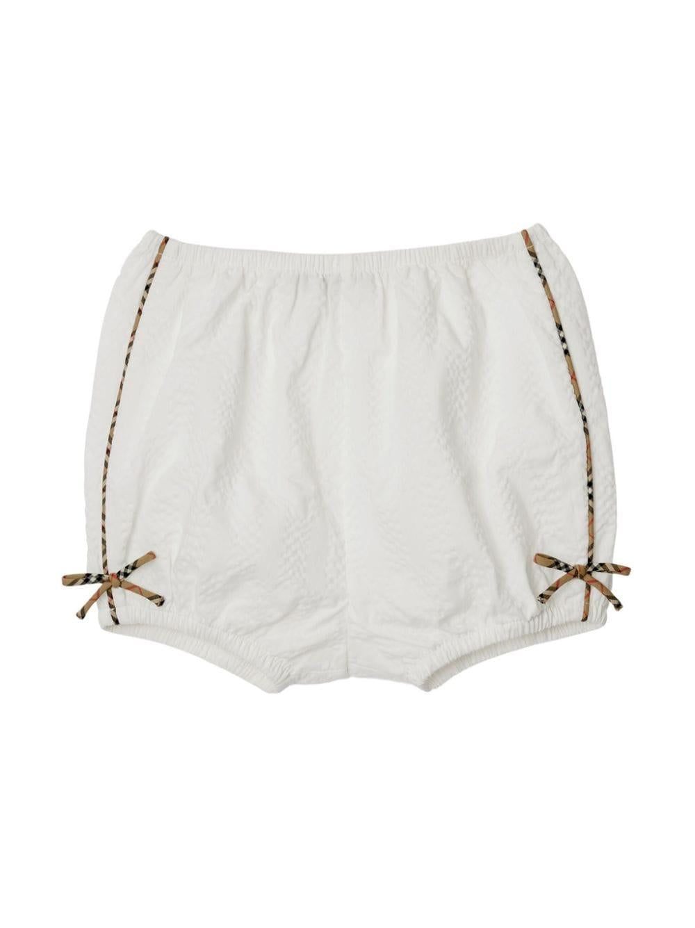 Pagliaccetto bianco per neonata 8078862 A1464 Burberry Kids 