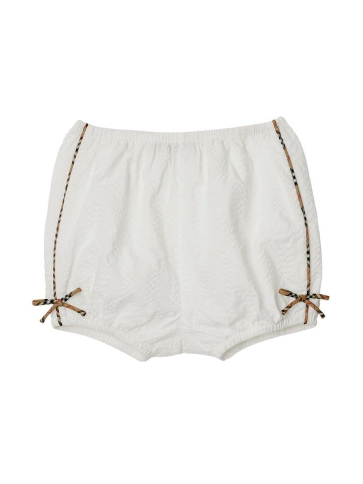 Pagliaccetto bianco per neonata 8078862 A1464 Burberry Kids 