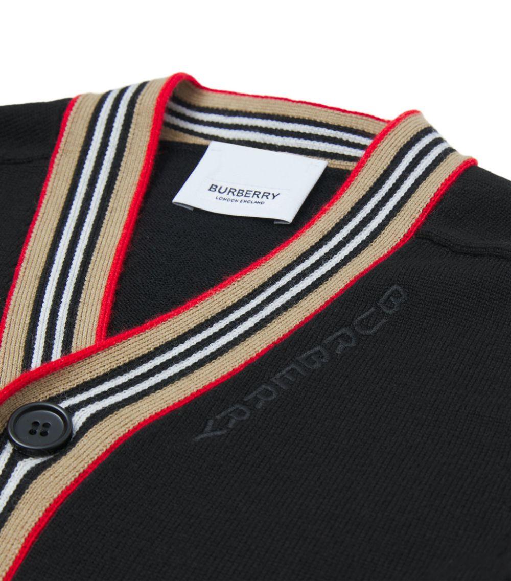 Cardigan nero per neonata 8047616 A1189 Burberry Kids 
