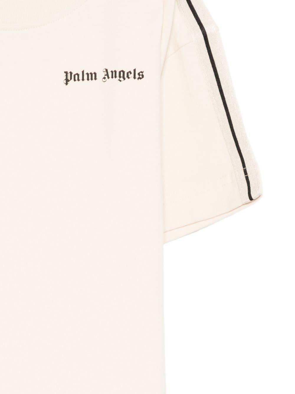 T-shirt crema per bambino PBAA011S26JER001 092 Palm Angels Kids 