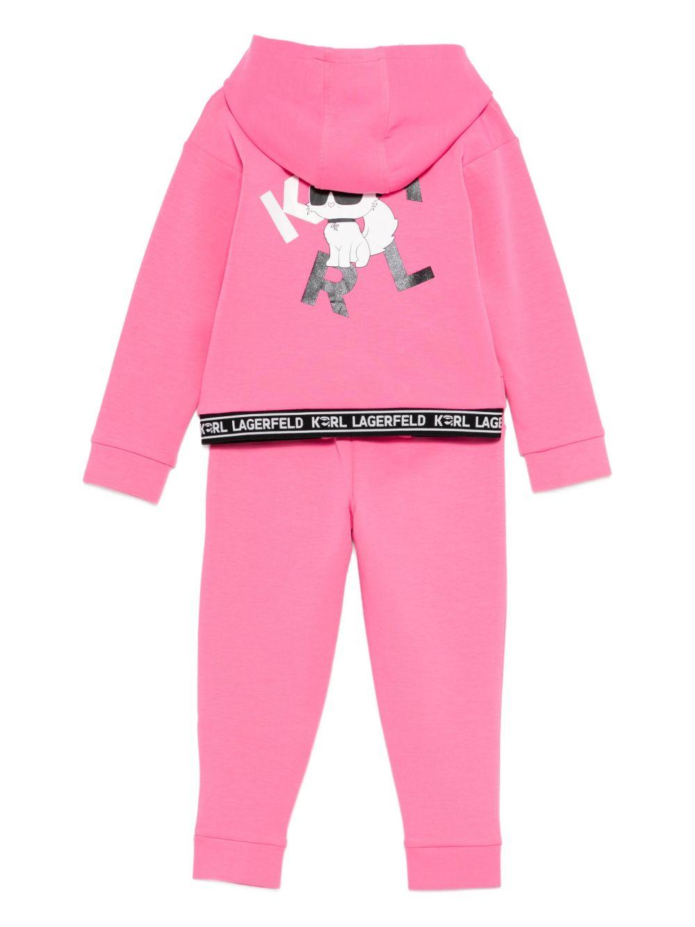 Completo rosa per bambina Z30649K 48V Karl Lagerfeld Kids 