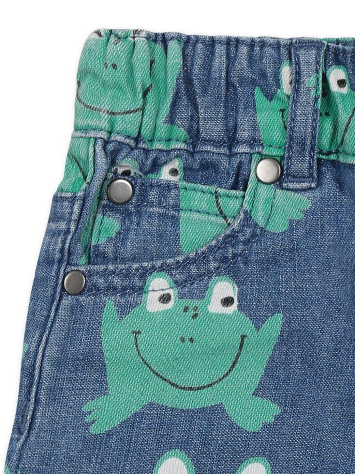 Indigo blue bermuda shorts for baby