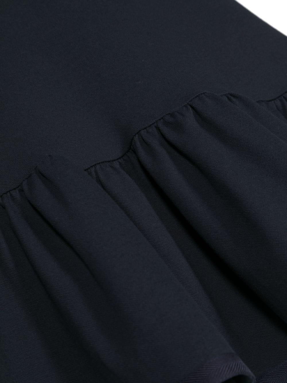 Navy blue dress for girls with logo