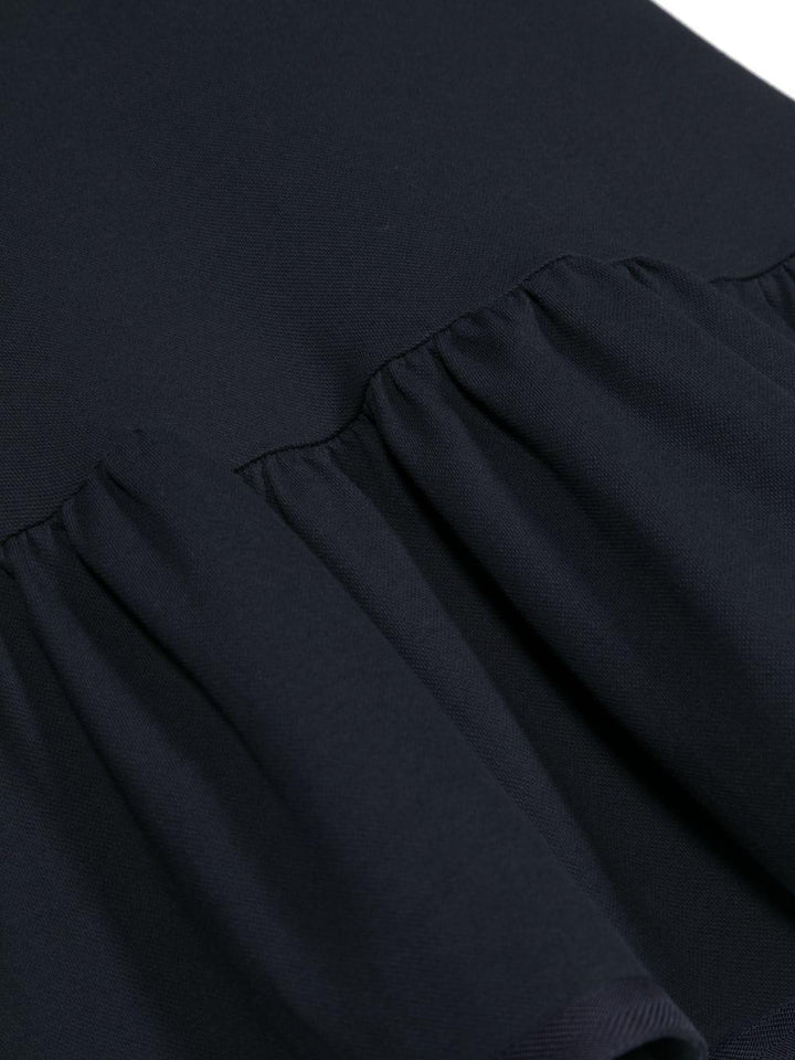 Navy blue dress for girls with logo