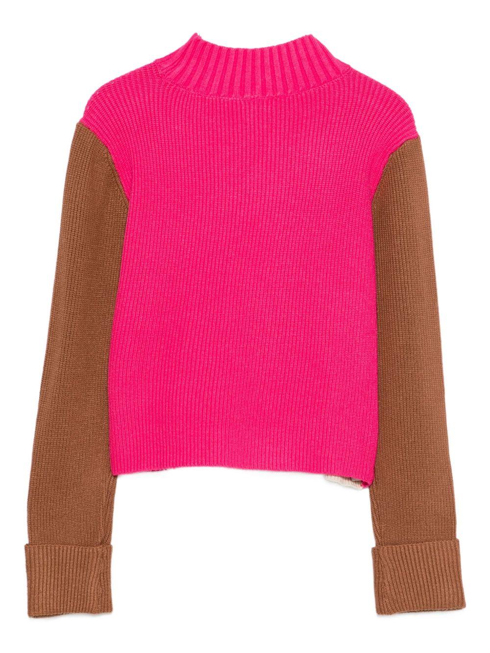 Maglione tricolore per bambina 252GJ3060 12734 Twin Set 