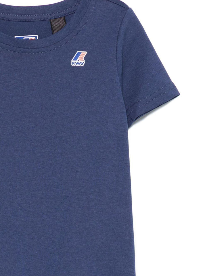 T-shirt blu cobalto per bambino
