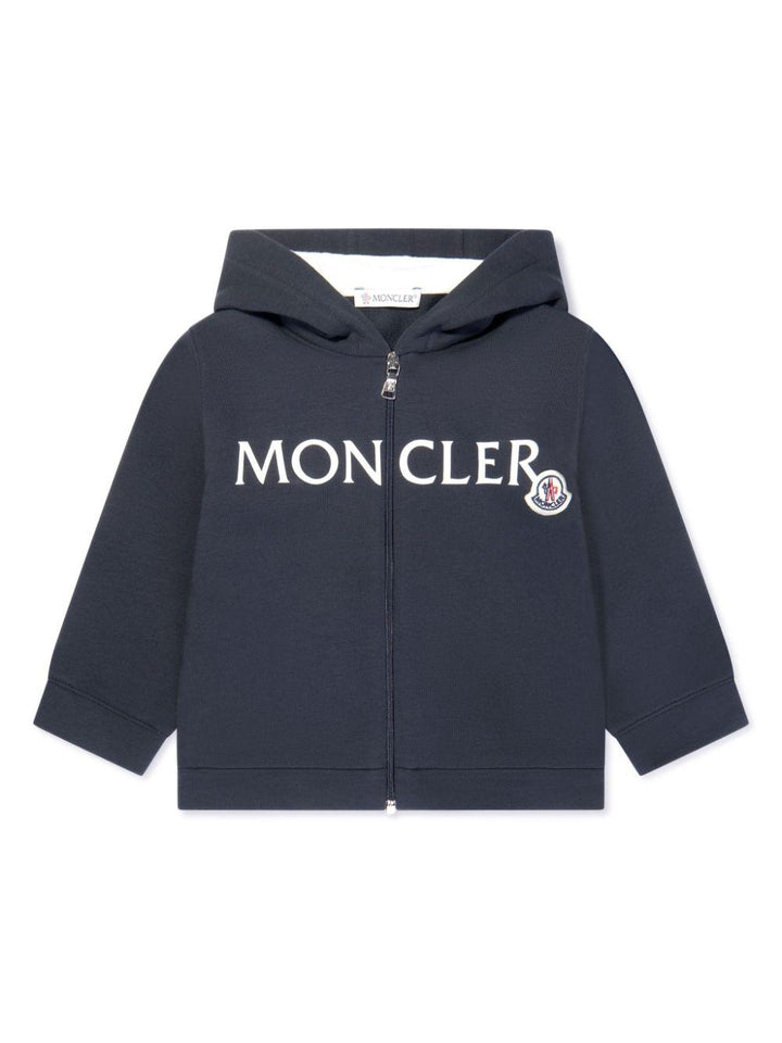 Blue baby outfit with logo