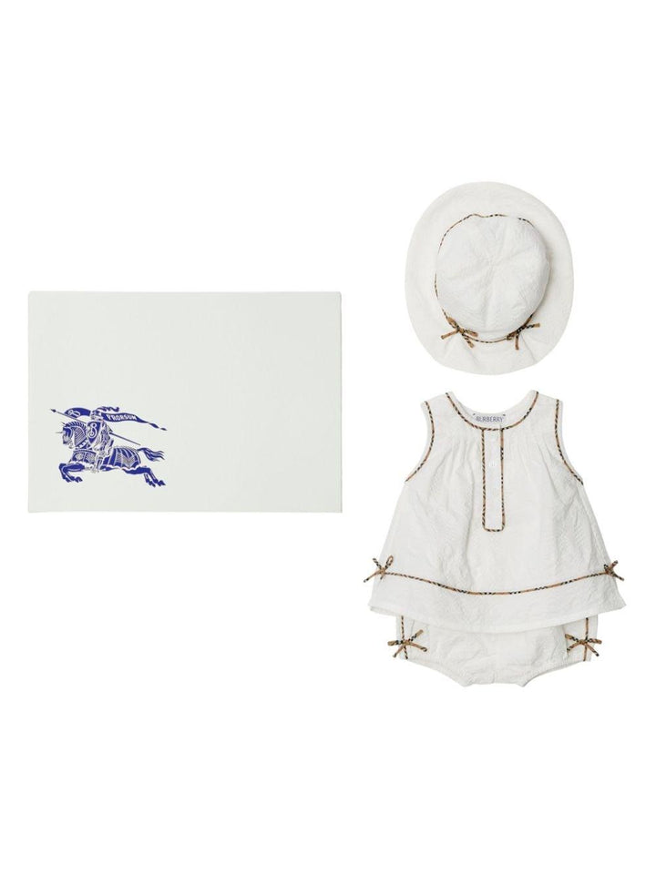 Pagliaccetto bianco per neonata 8078862 A1464 Burberry Kids 