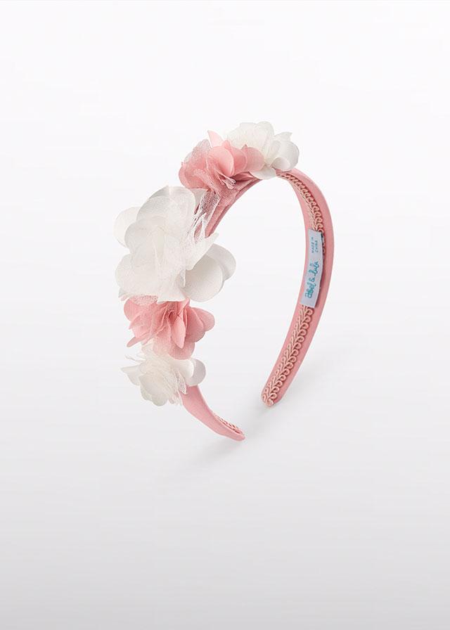 Cerchietto rosa/bianco per bambina 5475 006 Abel & Lula 