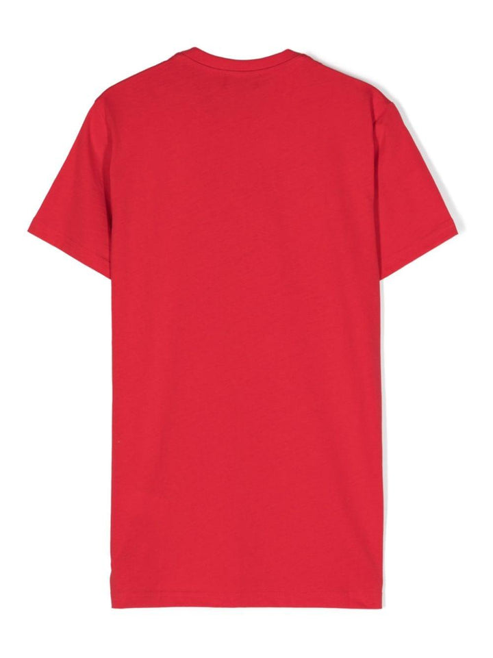 Red t-shirt for boys with logo