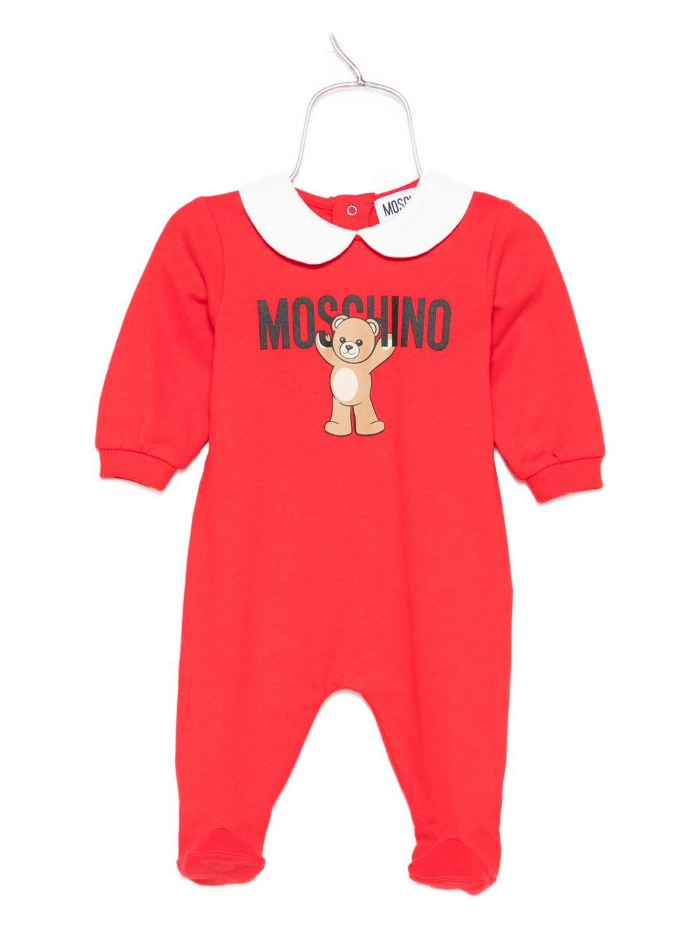 Tutina rossa per neonata MXY037LCA40 50109 Moschino Kids 