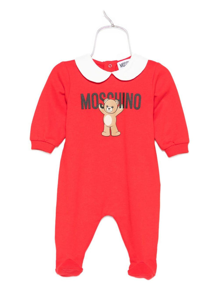 Tutina rossa per neonata MXY037LCA40 50109 Moschino Kids 