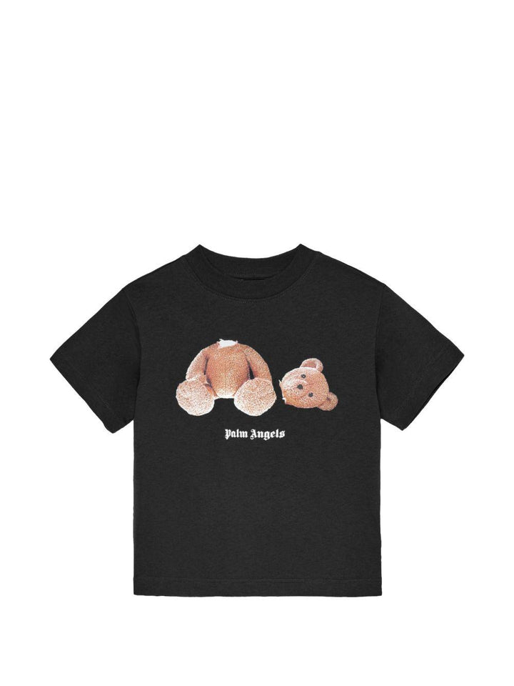 T-shirt nera per bambino PBAA003S26JER001 110 Palm Angels Kids 