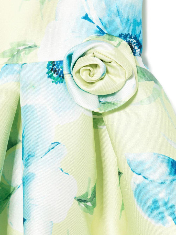Abito verde lime per bambina