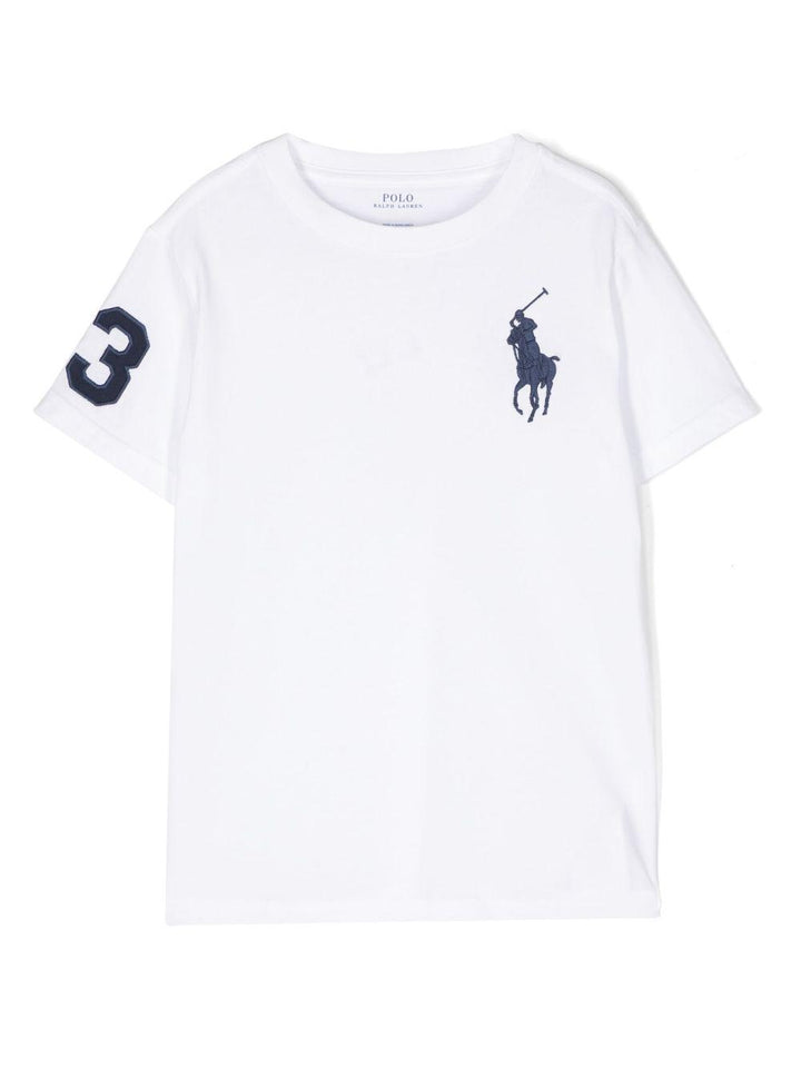 T-shirt bianca per bambino 323832907 037 Ralph Lauren Kids 