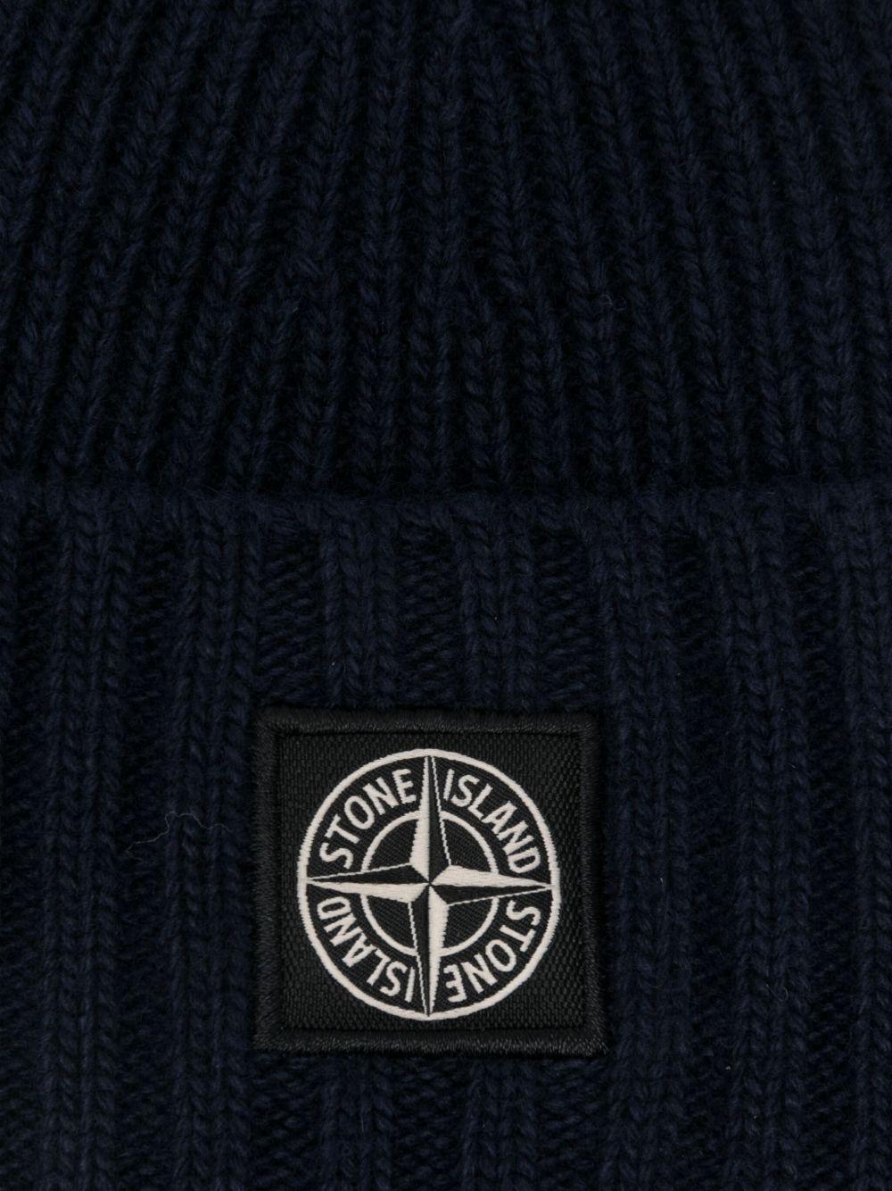 Cappello blu navy per bambino 6N100003S00M3 V0020 Stone Island Kids 