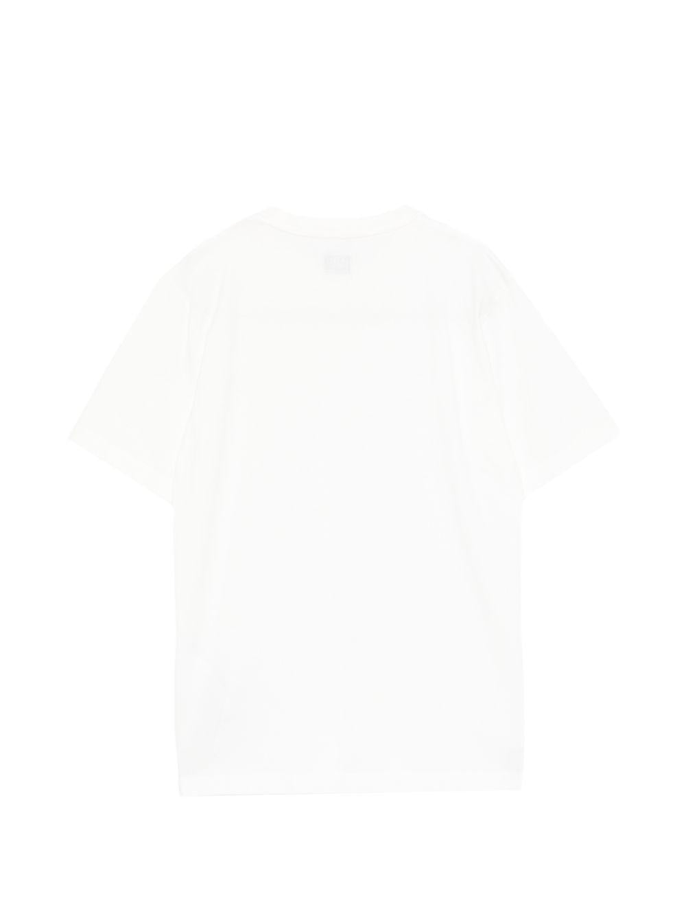 T-shirt bianca per bambino CMM00SLAA17 10135 C.P Company Kids 