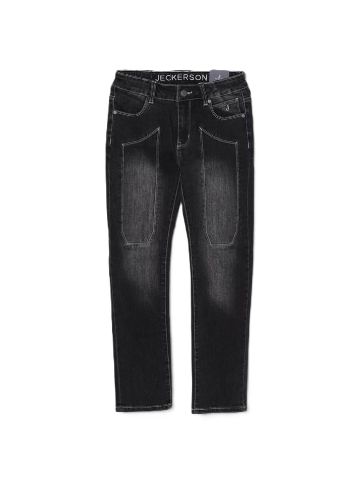 Jeans neri per bambino J4617W25 RE096 Jeckerson Kids 