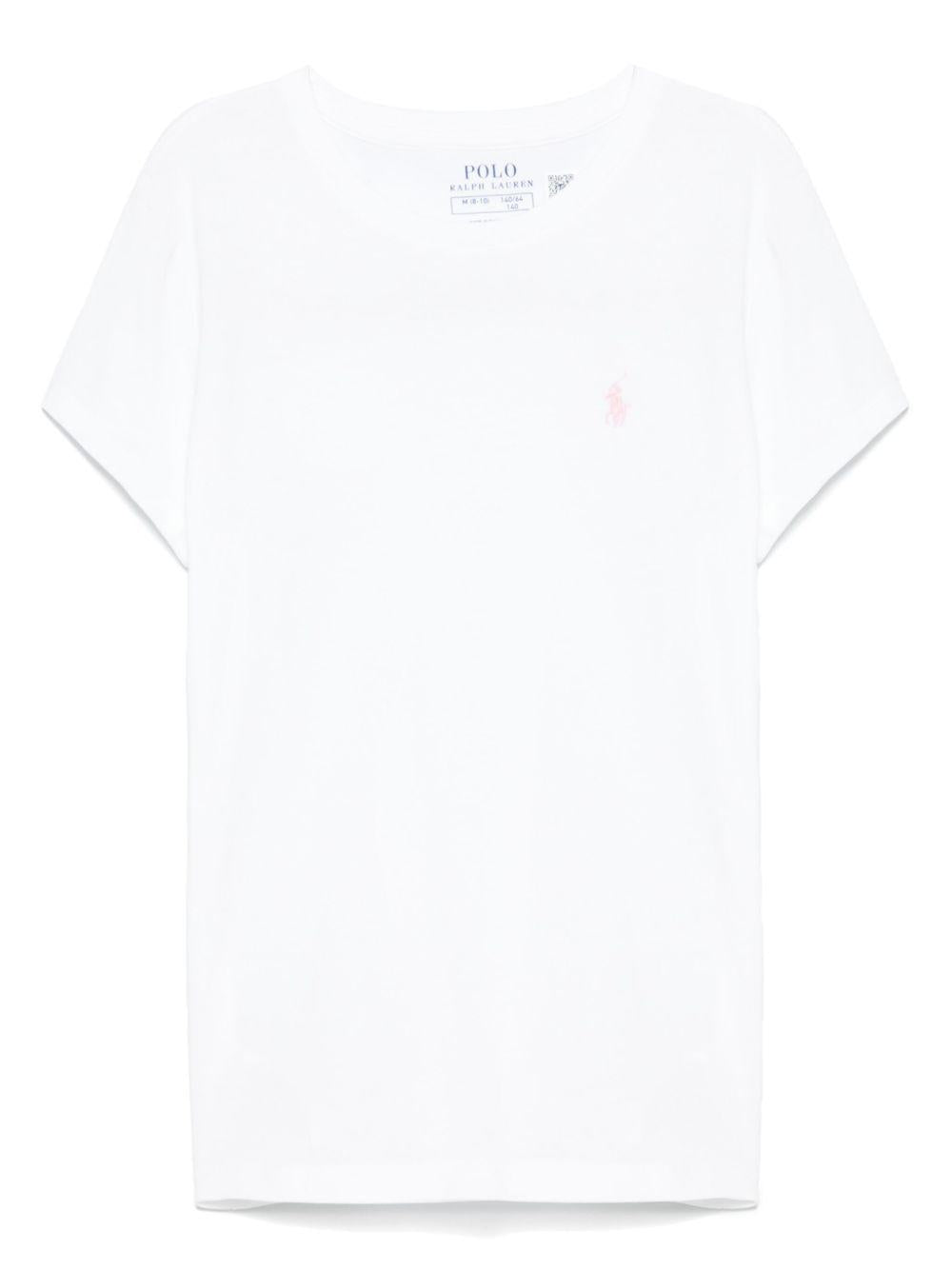 T-shirt bianca per bambina 313833549 064 Ralph Lauren Kids 