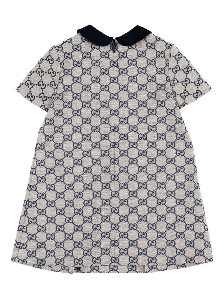 Abito grigio/blu per neonata 828494XWA2M 9118 Gucci Kids 