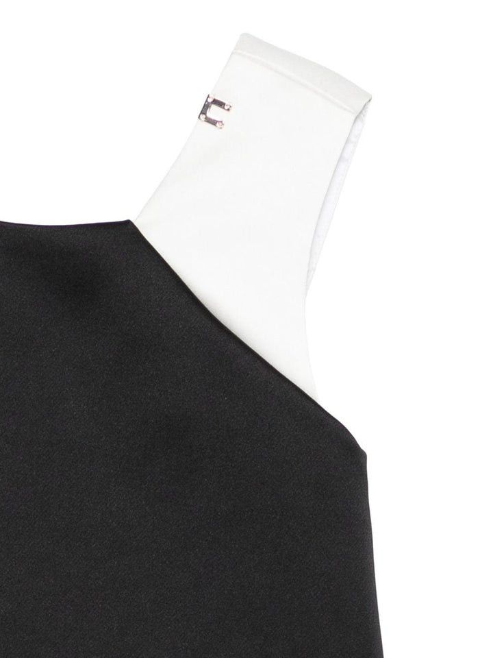 Abito nero/bianco per bambina EFAB6680RA016 D285 Elisabetta Franchi Kids 