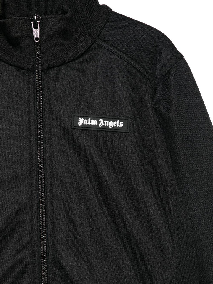 Felpa nera per bambino PBBD014F25FAB001 1003 Palm Angels Kids 