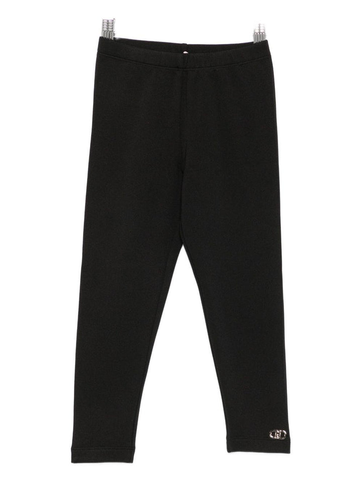 Pantalone nero per bambina KF5012J3763 22222 Liu Jo 