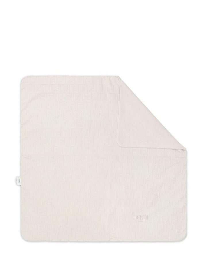 Coperta beige sabbia per neonato BUJ296AS64 F19J5 Fendi Kids 