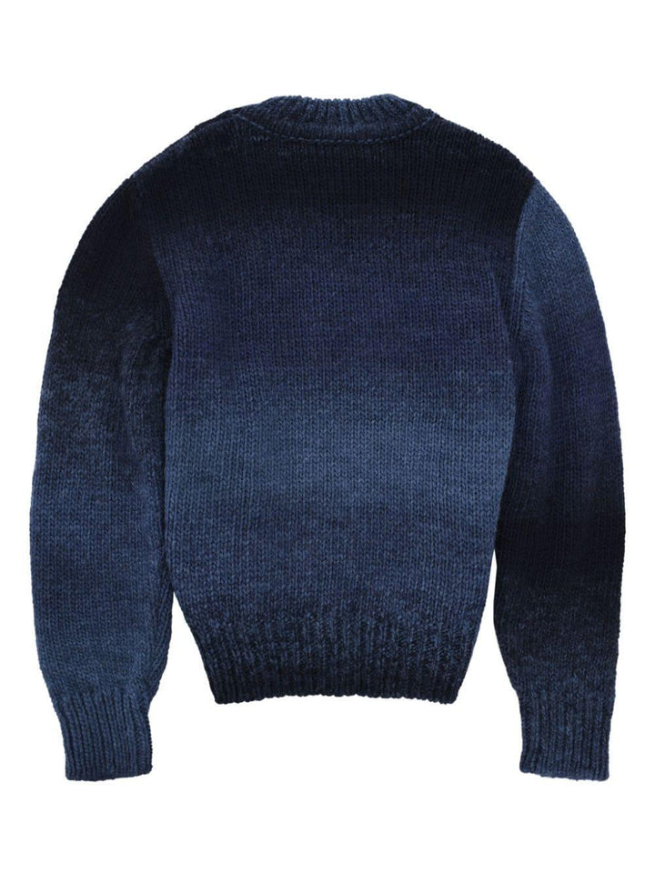 Maglione blu per bambino con logo