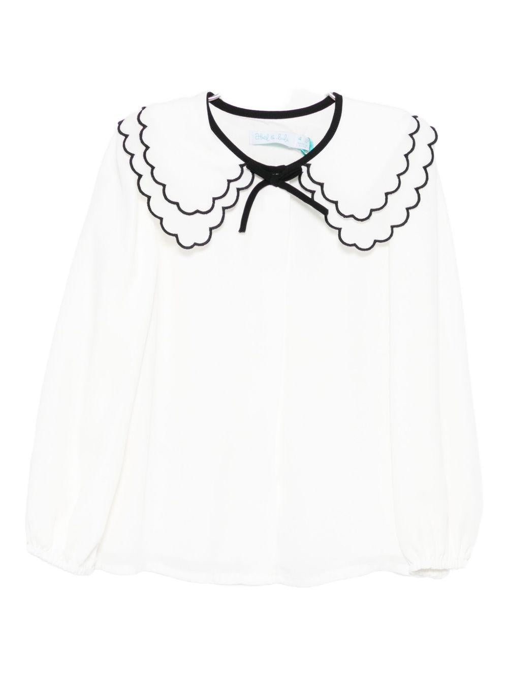 Top bianco per bambina 5612 003 Abel & Lula 
