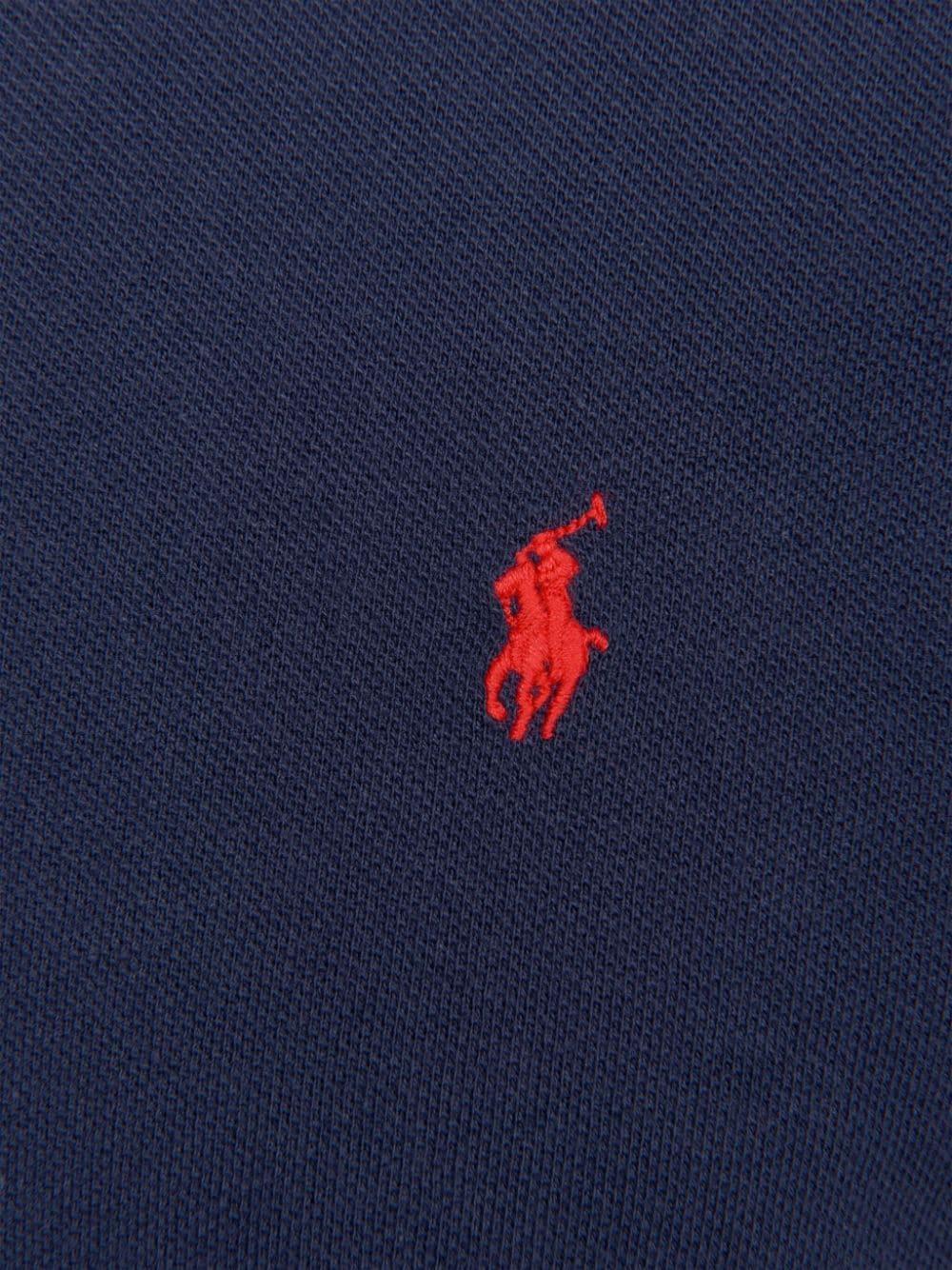 Polo blu per bambino con logo 323547926 004 Ralph Lauren Kids 