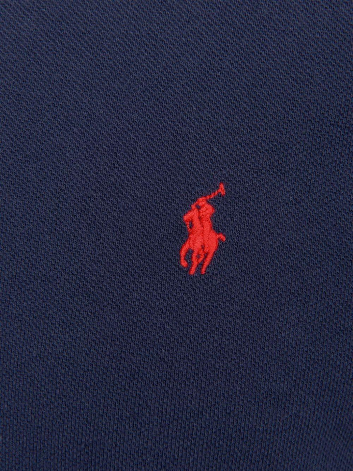 Polo blu per bambino con logo 323547926 004 Ralph Lauren Kids 