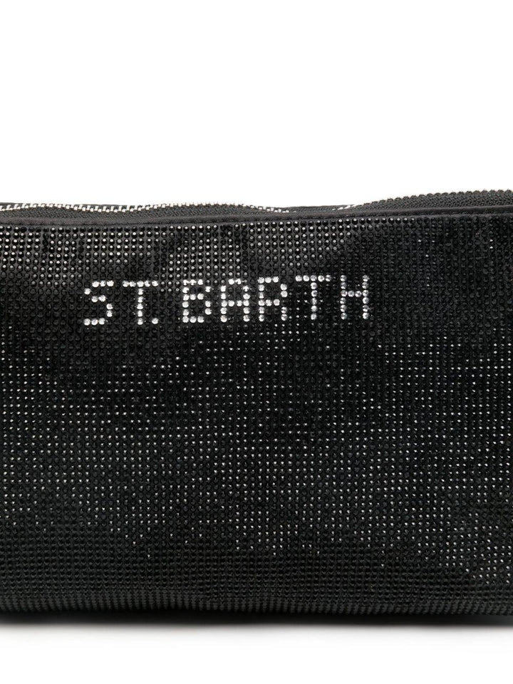 Borsa nera per bambina STRAS001 02028I MC2 Saint Barth Kids 