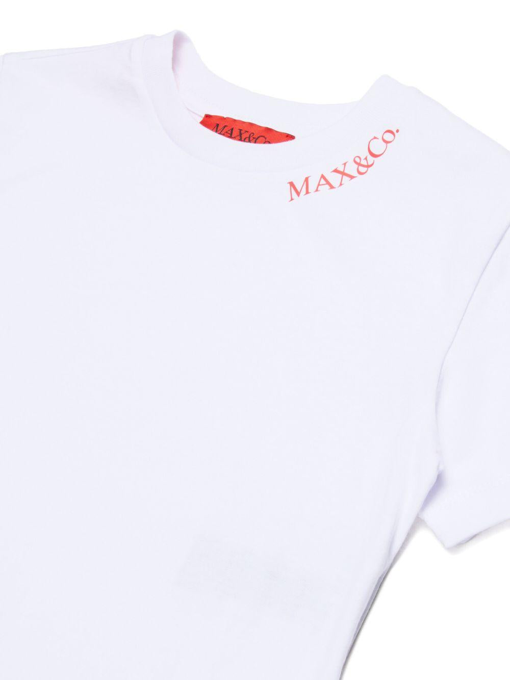 T-shirt bianca per bambina MX0334MX057 MX100 Max&co Kids 