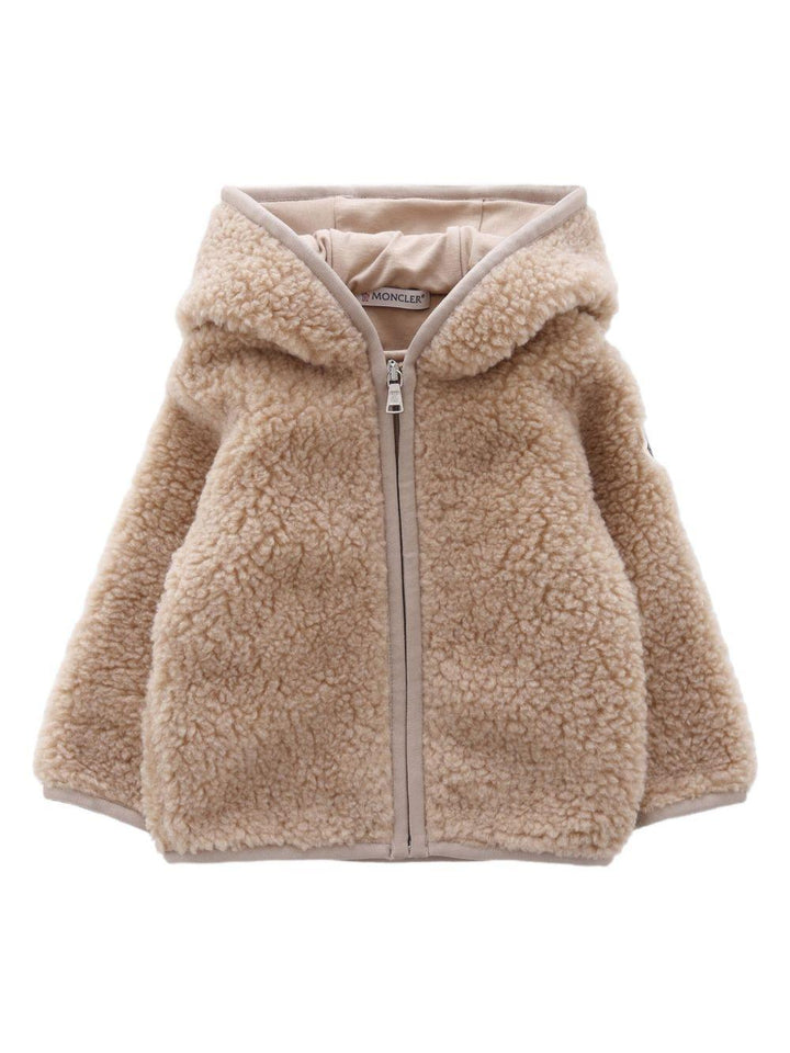 Cappotto beige per neonato 9518G0000189A3X 239 Moncler Kids 
