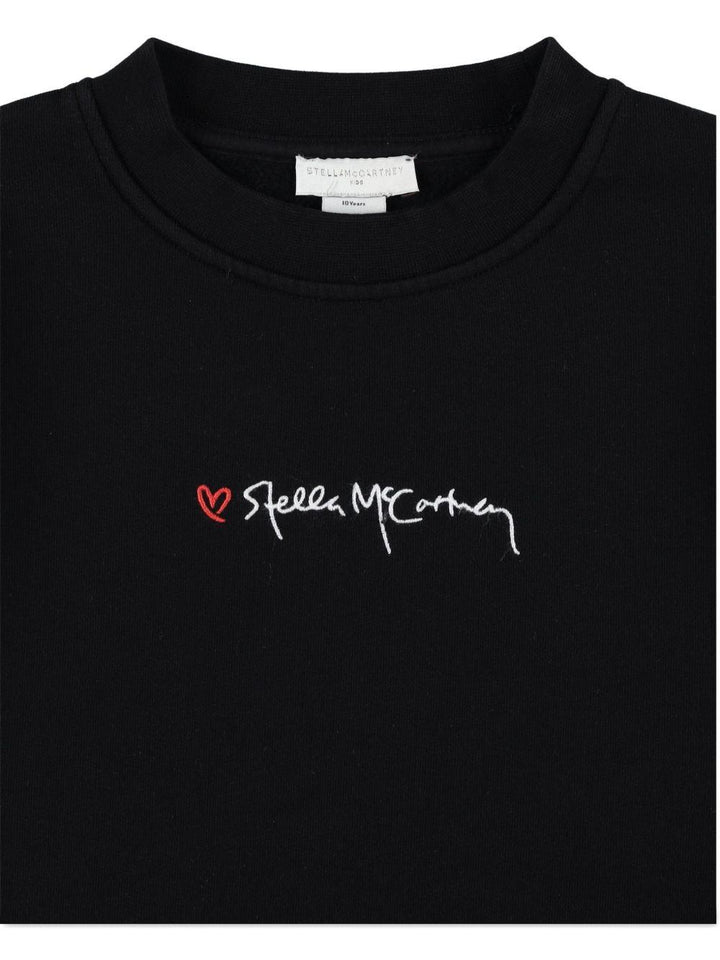Felpa nera per bambina TX4C50Z0453 961 Stella McCartney Kids 
