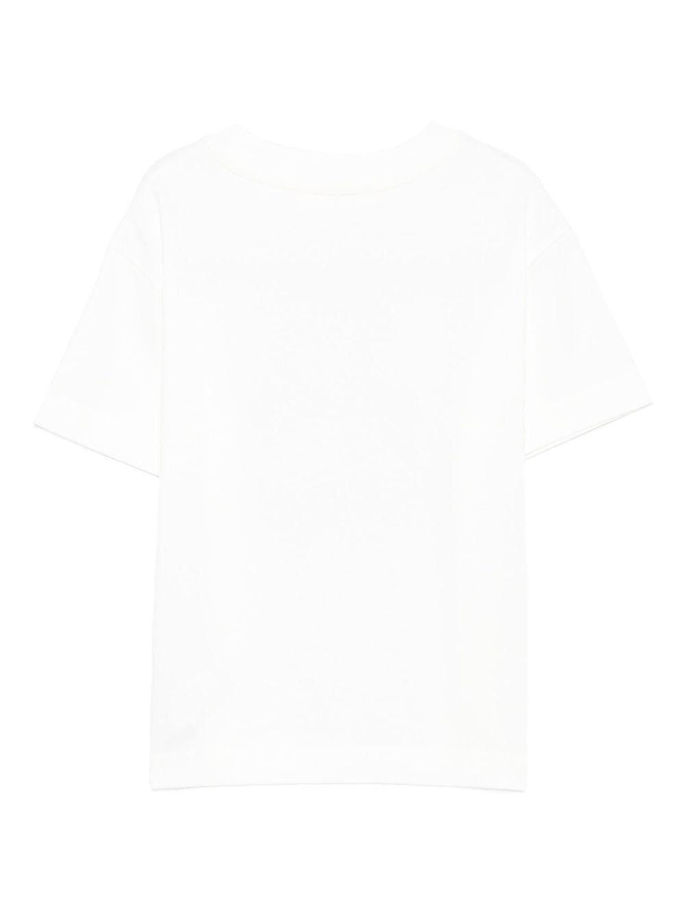 T-shirt bianca per bambino PGAA002F25JER00A 0330 Palm Angels Kids 