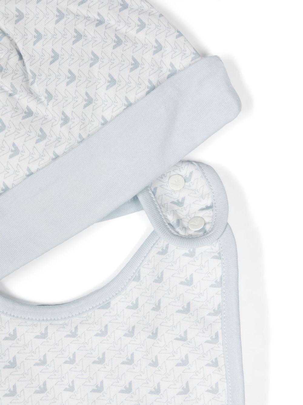 Tutina bianco/azzurra per neonato