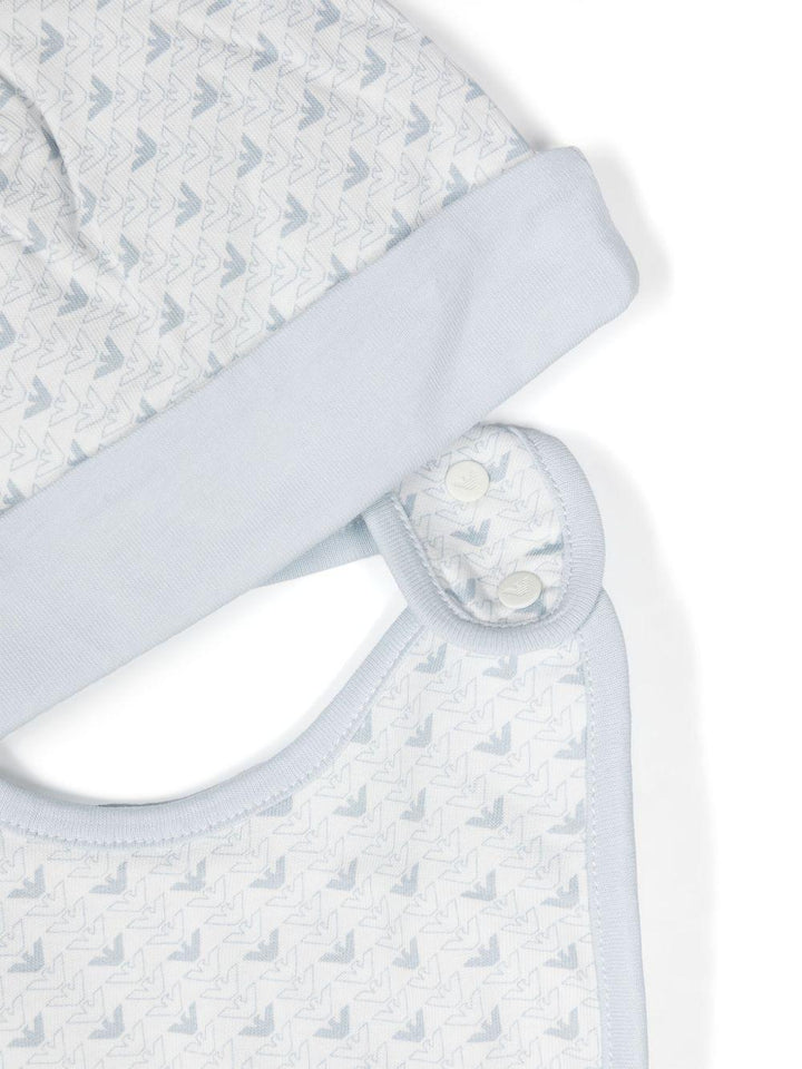 Tutina bianco/azzurra per neonato