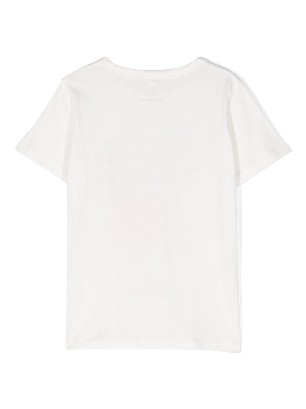 White t-shirt for children with print