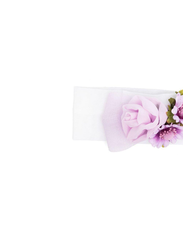 Purple lilac headband for baby girl