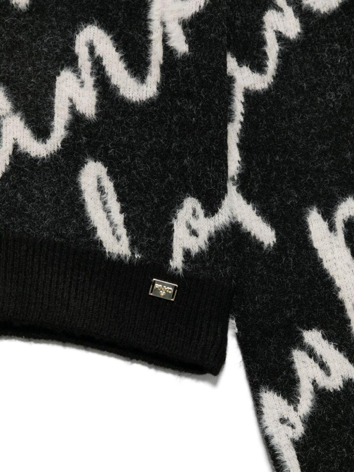 Black/white sweater for girls