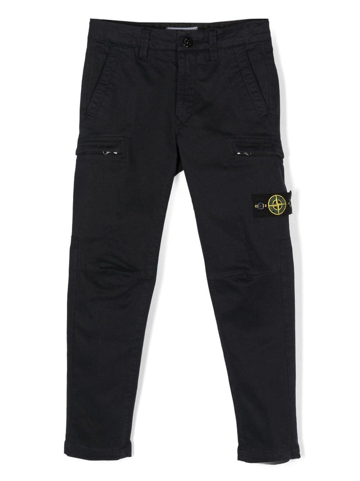 Pantalone blu per bambino con logo