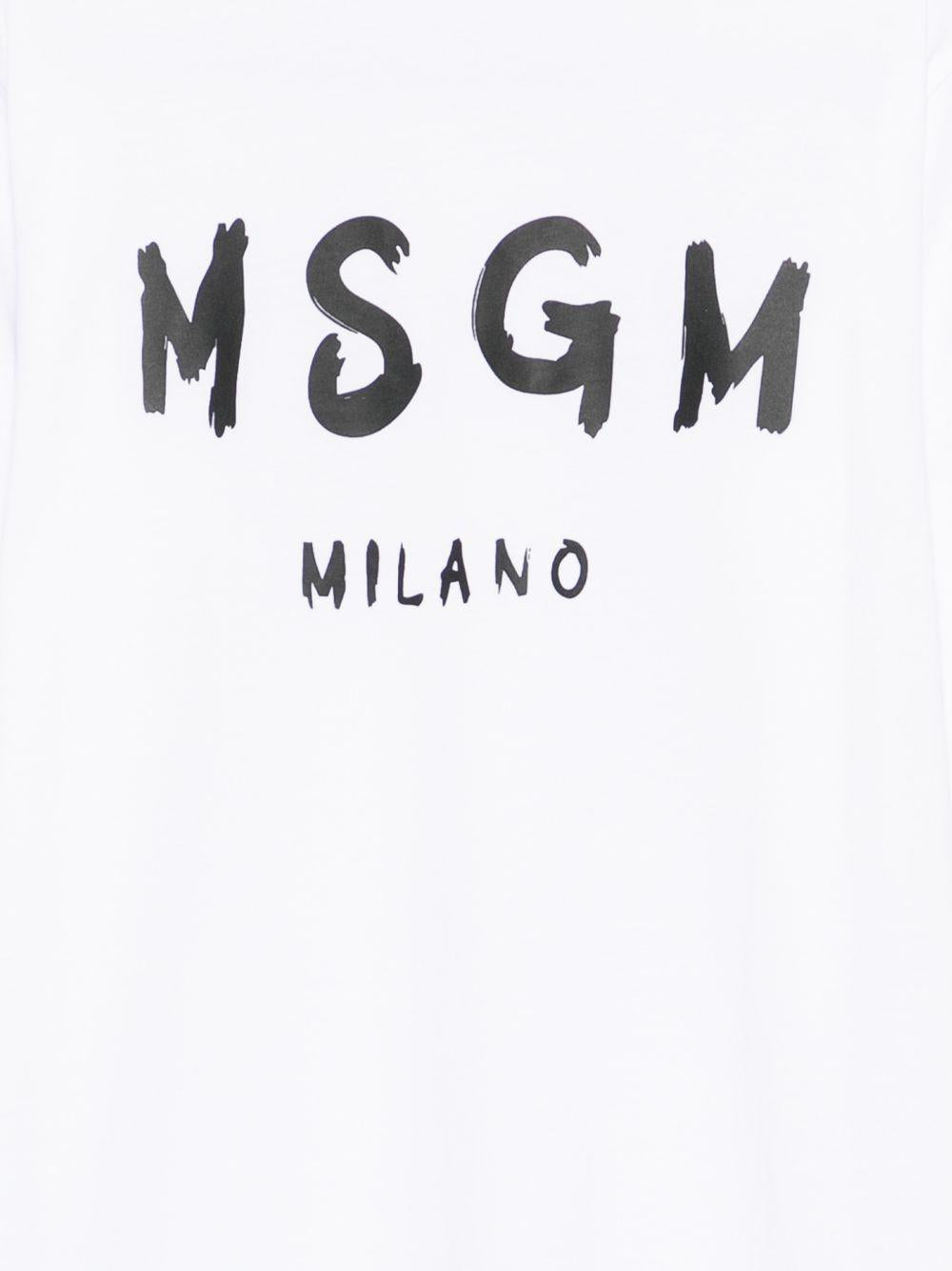 Abito bianco per bambina S6MSJGDR068 001 Msgm Kids 