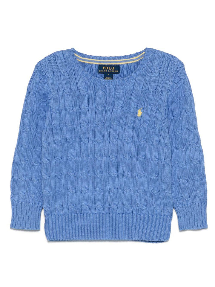 Maglione blu ceruleo per bambino
