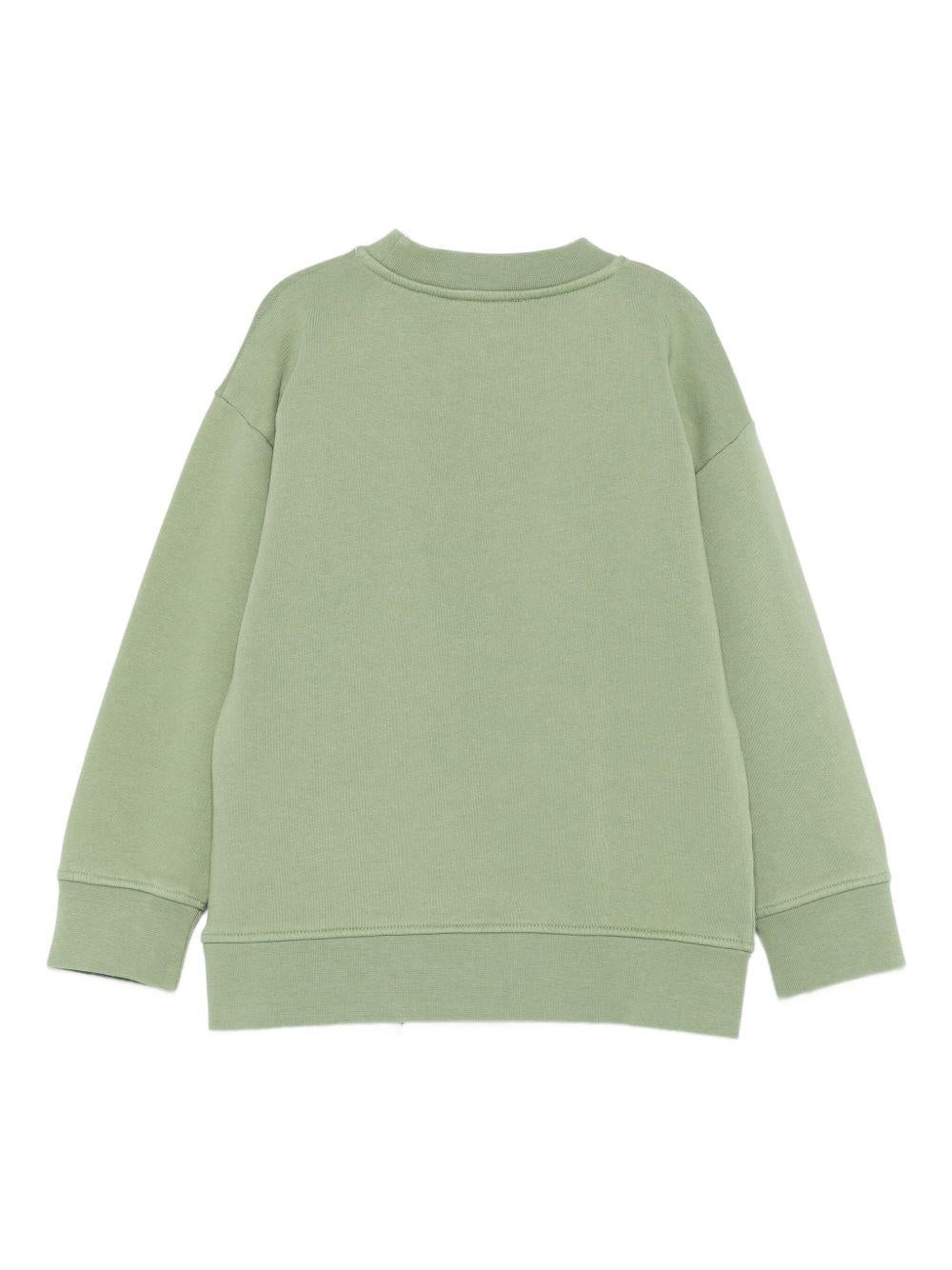 Felpa verde per bambino TX4R90Z0453 727 Stella McCartney Kids 