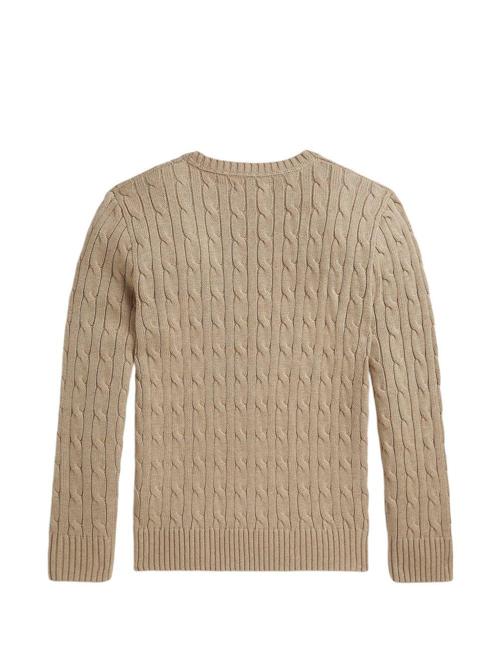 Maglione marrone chiaro per bambina 323702674 513 Ralph Lauren Kids 