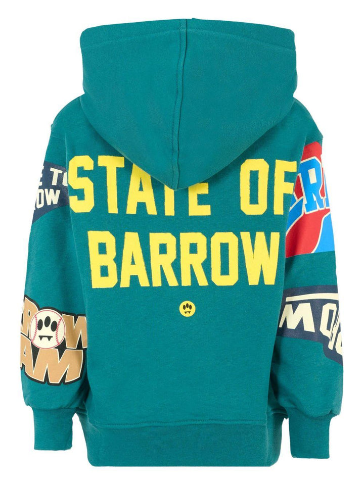 Felpa verde acqua per bambino F5BKJUHS078 309 Barrow Kids 