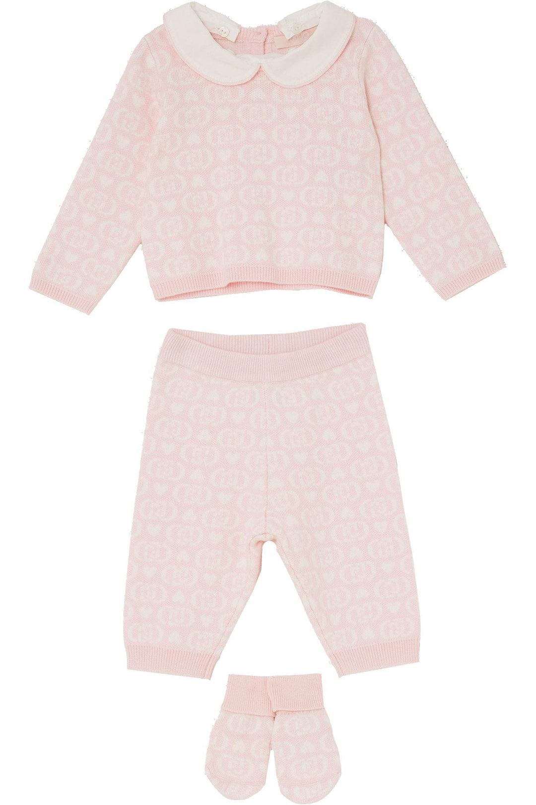 Completo rosa/bianco per neonata HF5007MA07E D6474 Liu Jo 