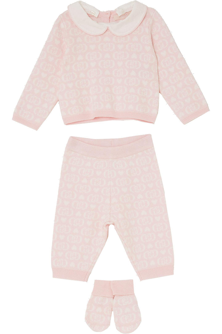 Completo rosa/bianco per neonata HF5007MA07E D6474 Liu Jo 